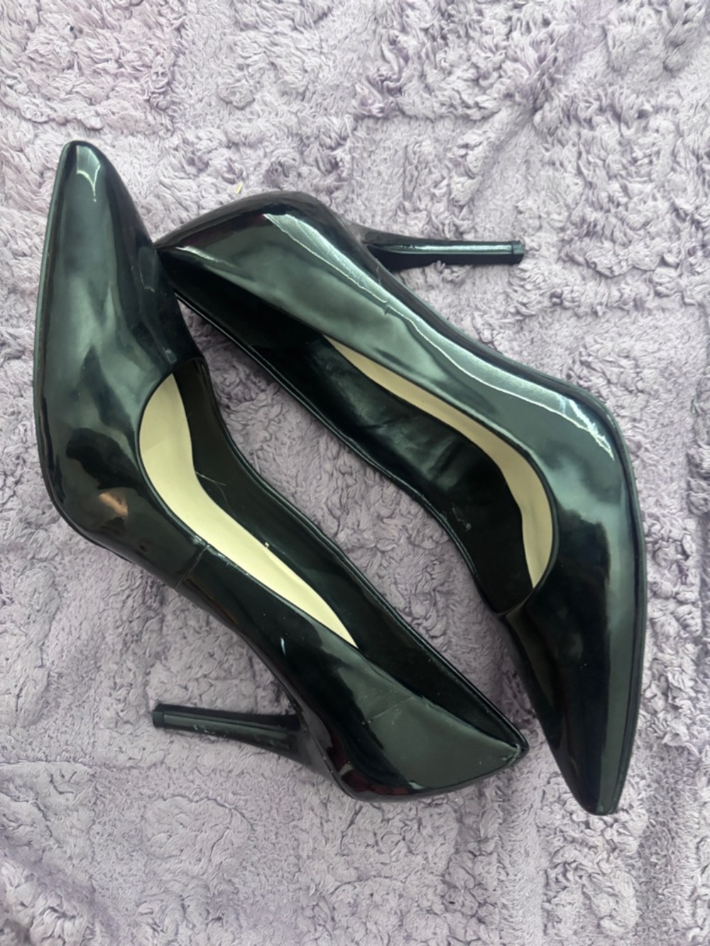 Nine West Black Patent Pointed-Toe Stiletto Pumps